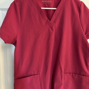 Mandala Pink Scrub Top